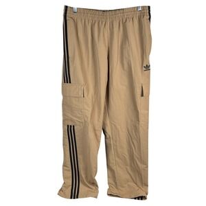 Adidas Originals 3‎ Stripe Cargo Pants Track Mens M Brown/Black JY1392 NEW